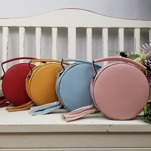 HP⚘(Pink, blue, mustard, red) circle, round purses